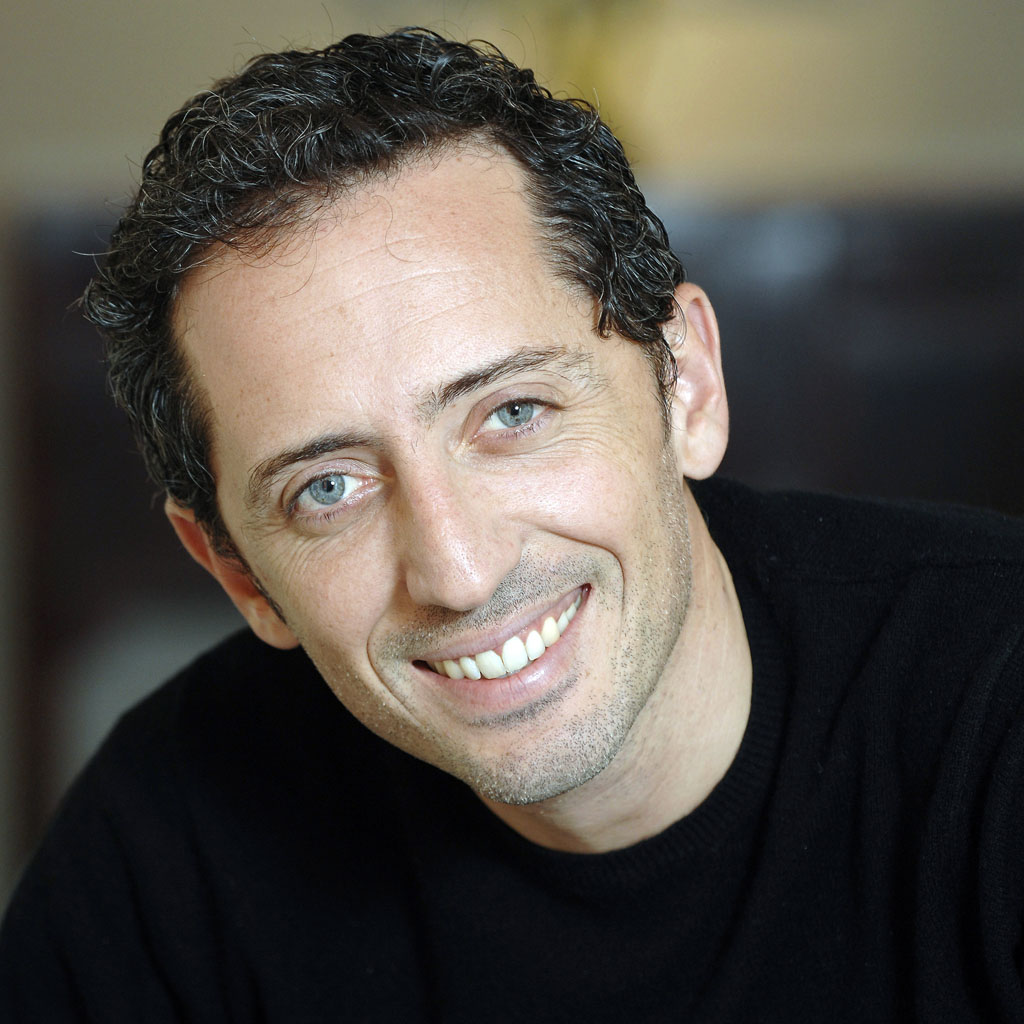 Close up of French actor and humorist Gad Elmaleh